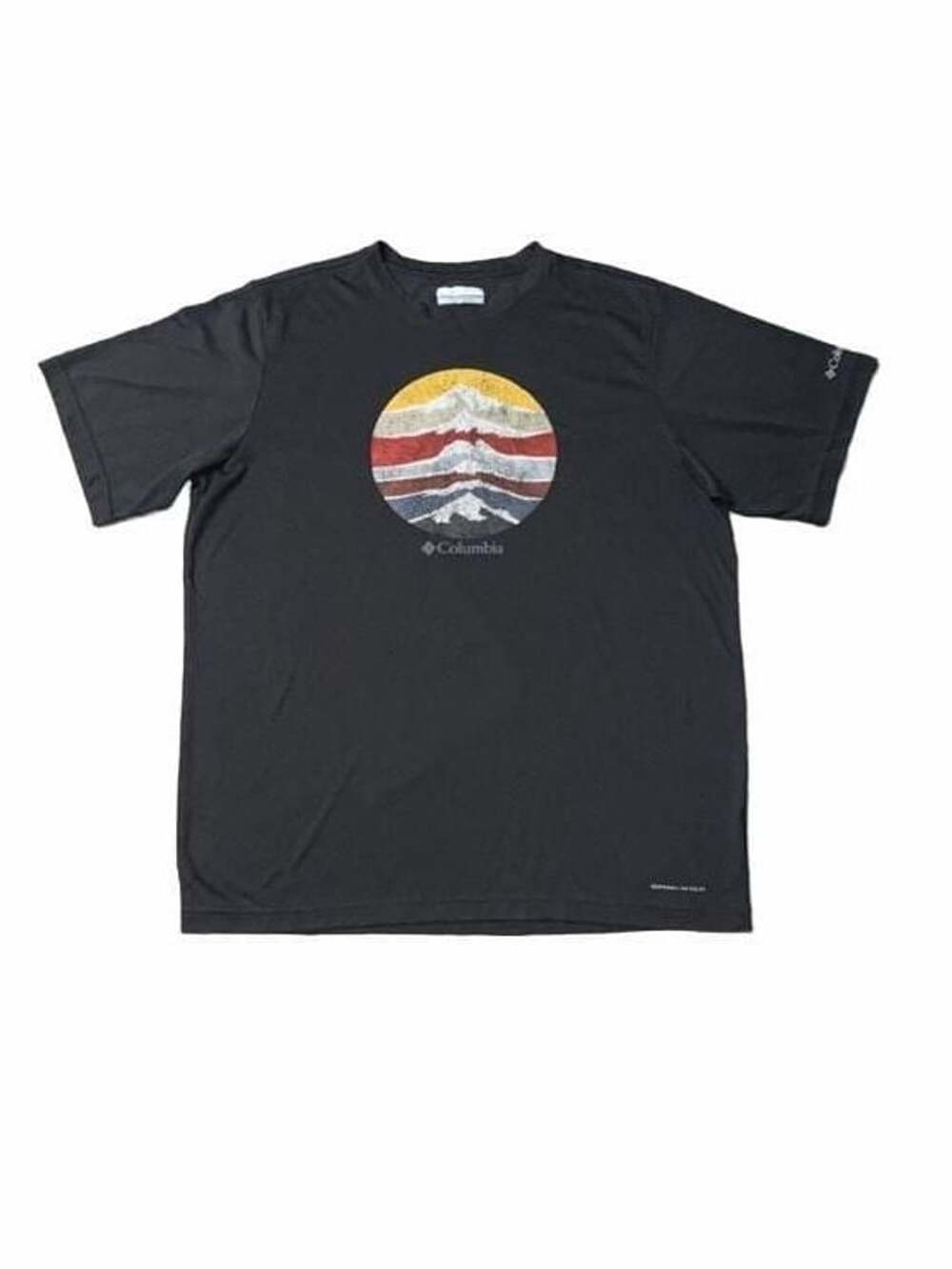 Columbia Omni-wick Dark Gray Mountain T-shirt Men's Sz S